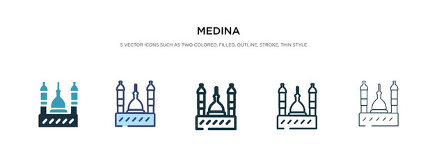 medina icon in different style vector illustration. two colored and black medina vector icons designed in filled, outline, line and stroke style can be used for web, mobile, ui