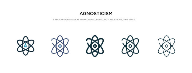 agnosticism icon in different style vector illustration. two colored and black agnosticism vector icons designed in filled, outline, line and stroke style can be used for web, mobile, ui