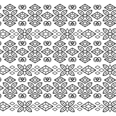 geometric seamless floral pattern