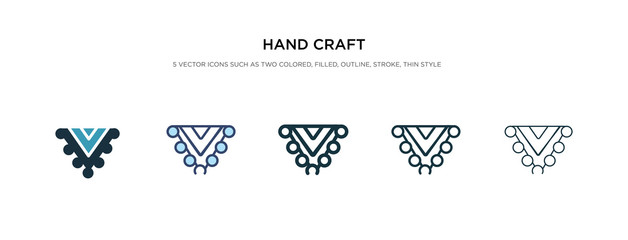 hand craft icon in different style vector illustration. two colored and black hand craft vector icons designed in filled, outline, line and stroke style can be used for web, mobile, ui