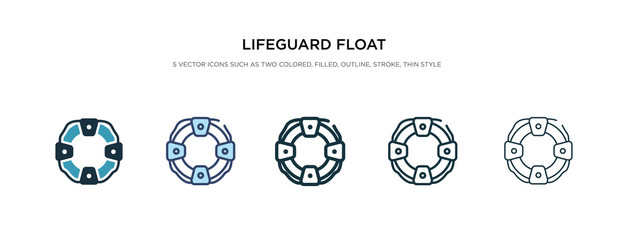 lifeguard float icon in different style vector illustration. two colored and black lifeguard float vector icons designed in filled, outline, line and stroke style can be used for web, mobile, ui