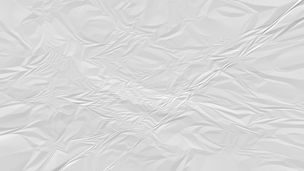crumpled white paper background close up