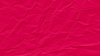 crumpled red paper background close up