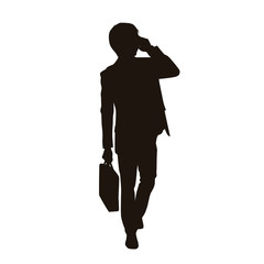 People Walking Silhouette