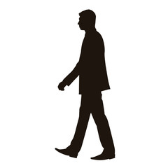 People Walking Silhouette