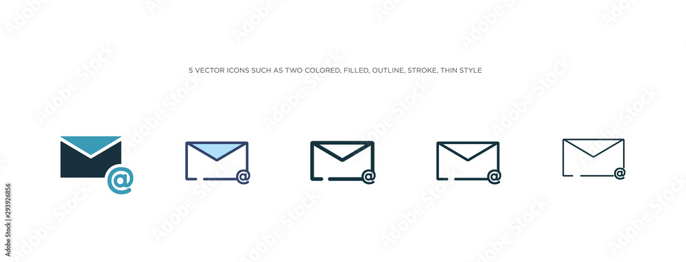Poster icon in different style vector illustration. two colored and black vector icons designed in filled, 