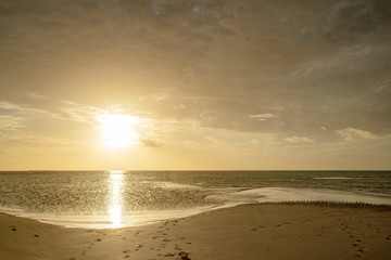 ニューカレドニア ロイヤルティ諸島 ウベア島　ムリビーチのサンセット