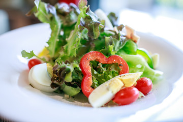 fresh salad on a table