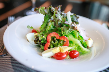 fresh salad on a table