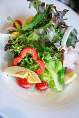 fresh salad on a table
