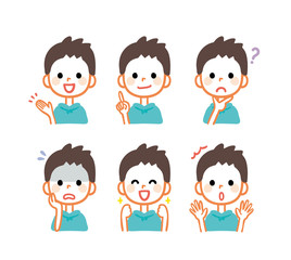 男の子　表情　バリエーション