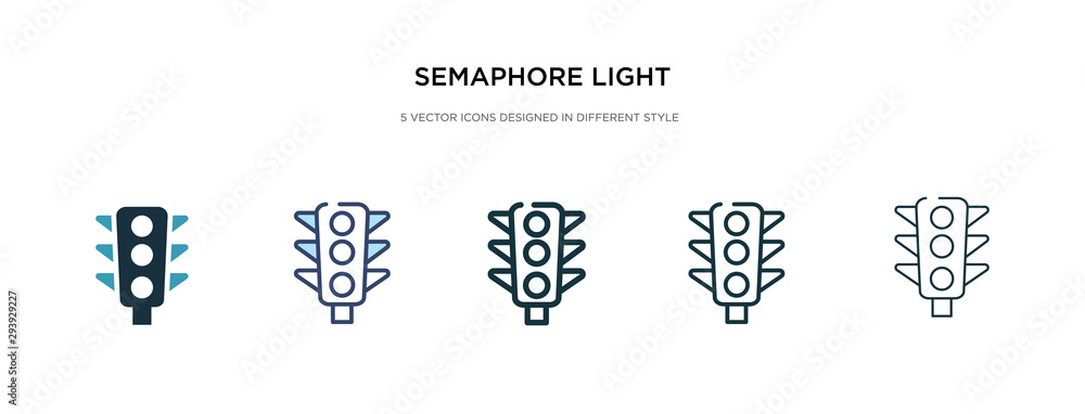 Poster semaphore light icon in different style vector illustration. two colored and black semaphore light v