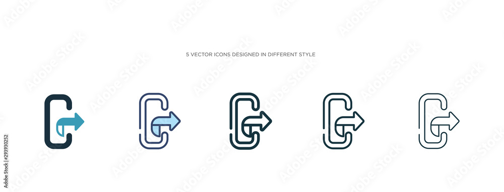Poster icon in different style vector illustration. two colored and black vector icons designed in filled, 