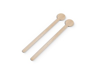 Blank coffee stirrer for branding. 3d render illustration.