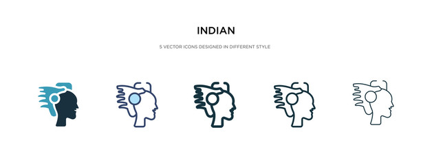 indian icon in different style vector illustration. two colored and black indian vector icons designed in filled, outline, line and stroke style can be used for web, mobile, ui