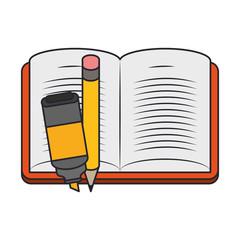 Education and books design isolated icon