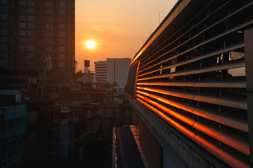 Sunrise in uptown Bangkok