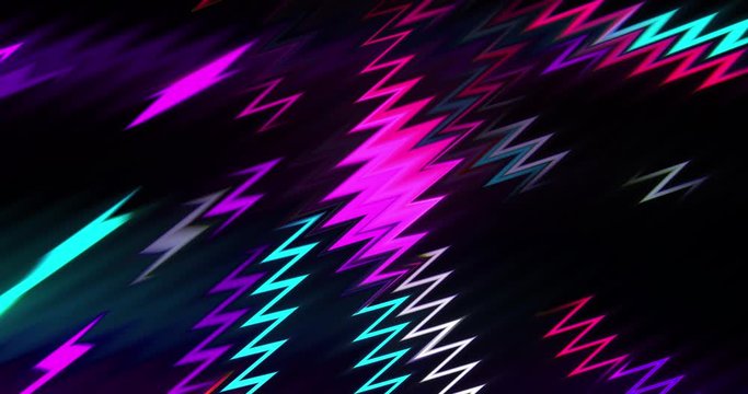 Neon light animation scene opener background for cinematic and futuristic promo backdrops