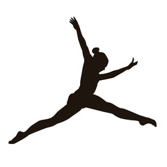 Fototapeta premium Gymnastic Silhouette