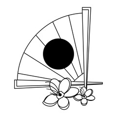 chinese hand fan icon image