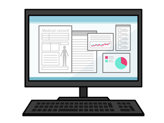 電子カルテ-パソコン