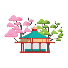 Obraz premium Asian temples design