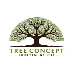 Obraz premium Vector logo for the environment