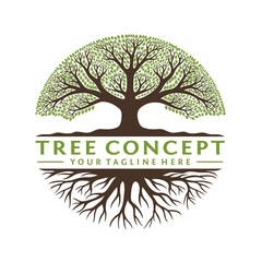 Fototapeta premium Vector logo for the environment