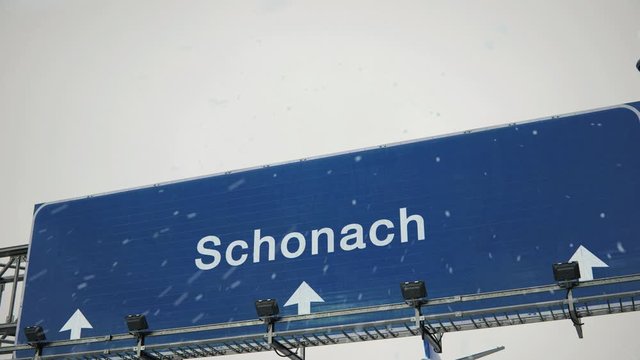 Airplane Landing Schonach in Christmas