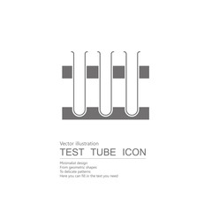 Vector drawn test tubes.  Isolated on white background.