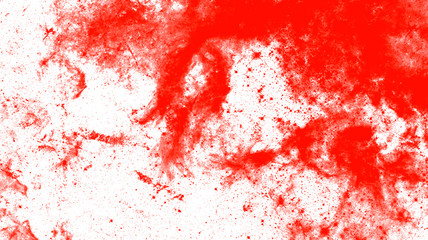 Abstract red paint on white wall