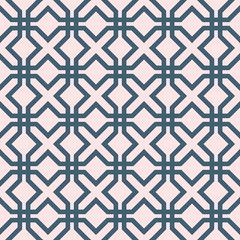Design background feminine square cross line style seamless pattern