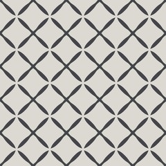 Fototapeta premium Simple curve rhombus repeating seamless pattern for background