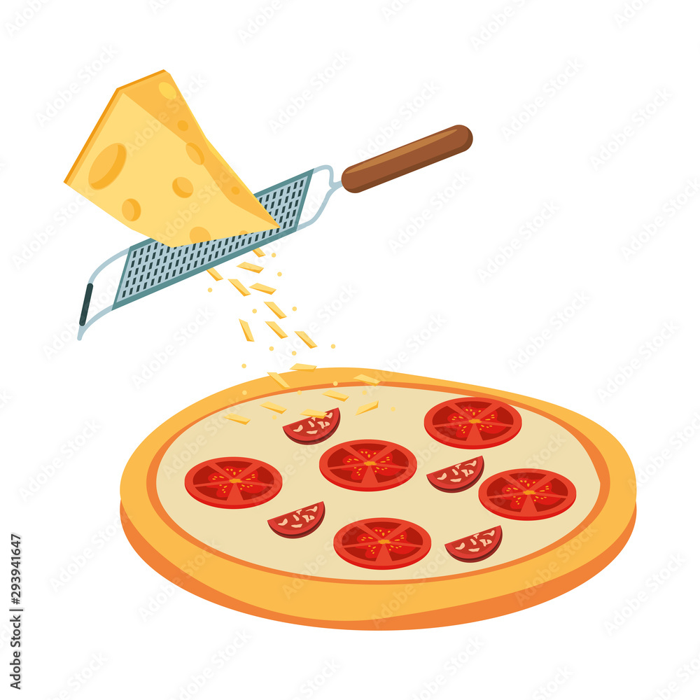 Poster Italian pizza design