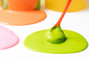 Ingredient of Chemical Slime or Goop.  Science Experiment Homemade Toy for Kids.