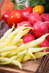 Vegetables as source minerals and vitamins. Best food for slimming and dieting