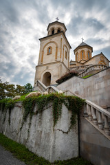 Fototapeta na wymiar Georgia Church of the Holy Trinity on Mount Sameba