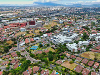 View of Escazu, Multiplaza, Plaza Roble, Distrito 4 and San Jose, Costa Rica