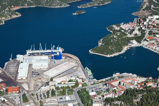 Ploce town in Neretva delta, Croatia