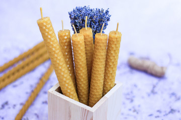 lavender decor candles