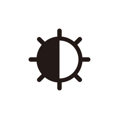 Brightness icon symbol vector