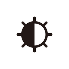 Brightness icon symbol vector