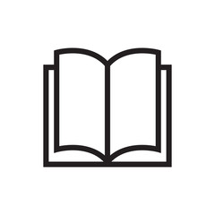 Book Icon Trendy Flat Design 