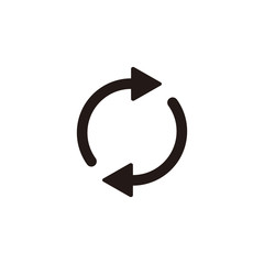 Reverse arrow icon symbol vector