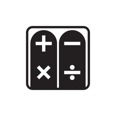 Calculator Icon Trendy Flat Design