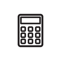Calculator Icon Trendy Flat Design