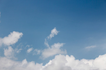 blue sky with white clouds
