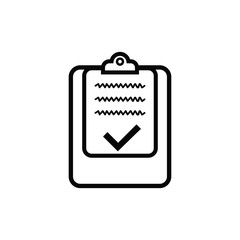 clipboard icon vector trendy flat design