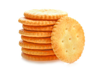 Danish butter cookies, butter cookies on white