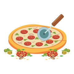 Italian pizza design